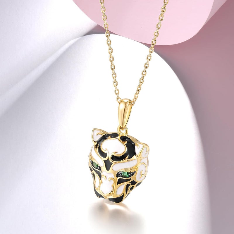 Santuzza 925 Sterling Silver Animal Gemstone Pendant for Women - Image 3